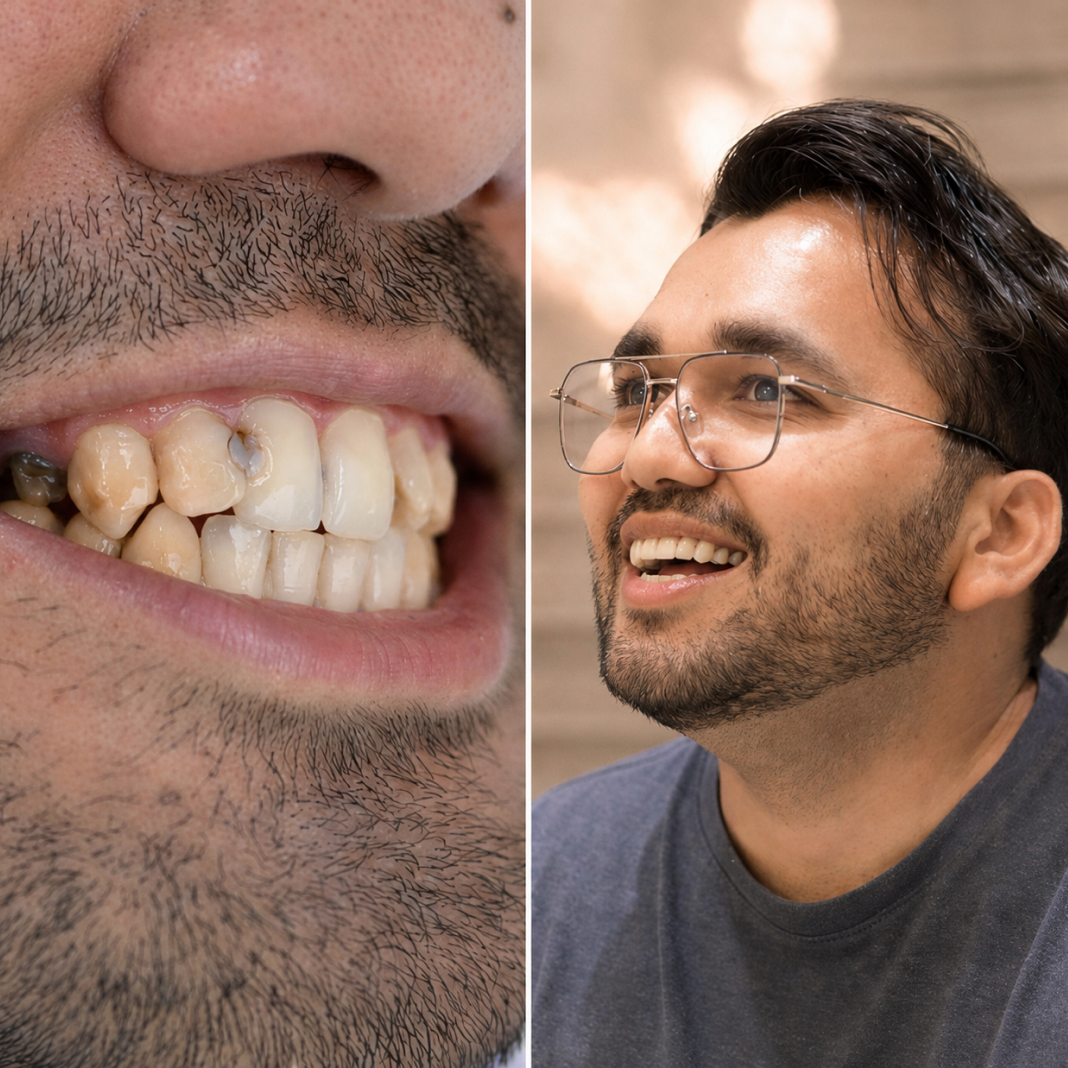 Smile Correction with Composite Bonding & Aesthetic Refinement
