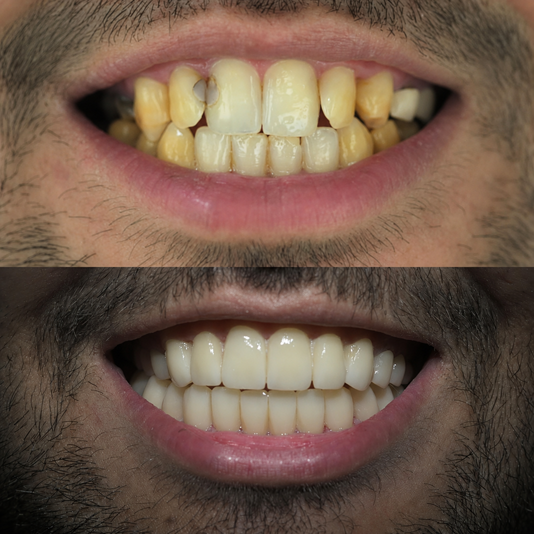 Full Smile Makeover with Premium Veneers & Alignment Correction